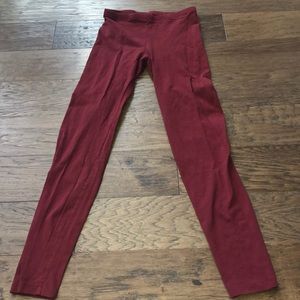maroon cotton charlotte russe leggings